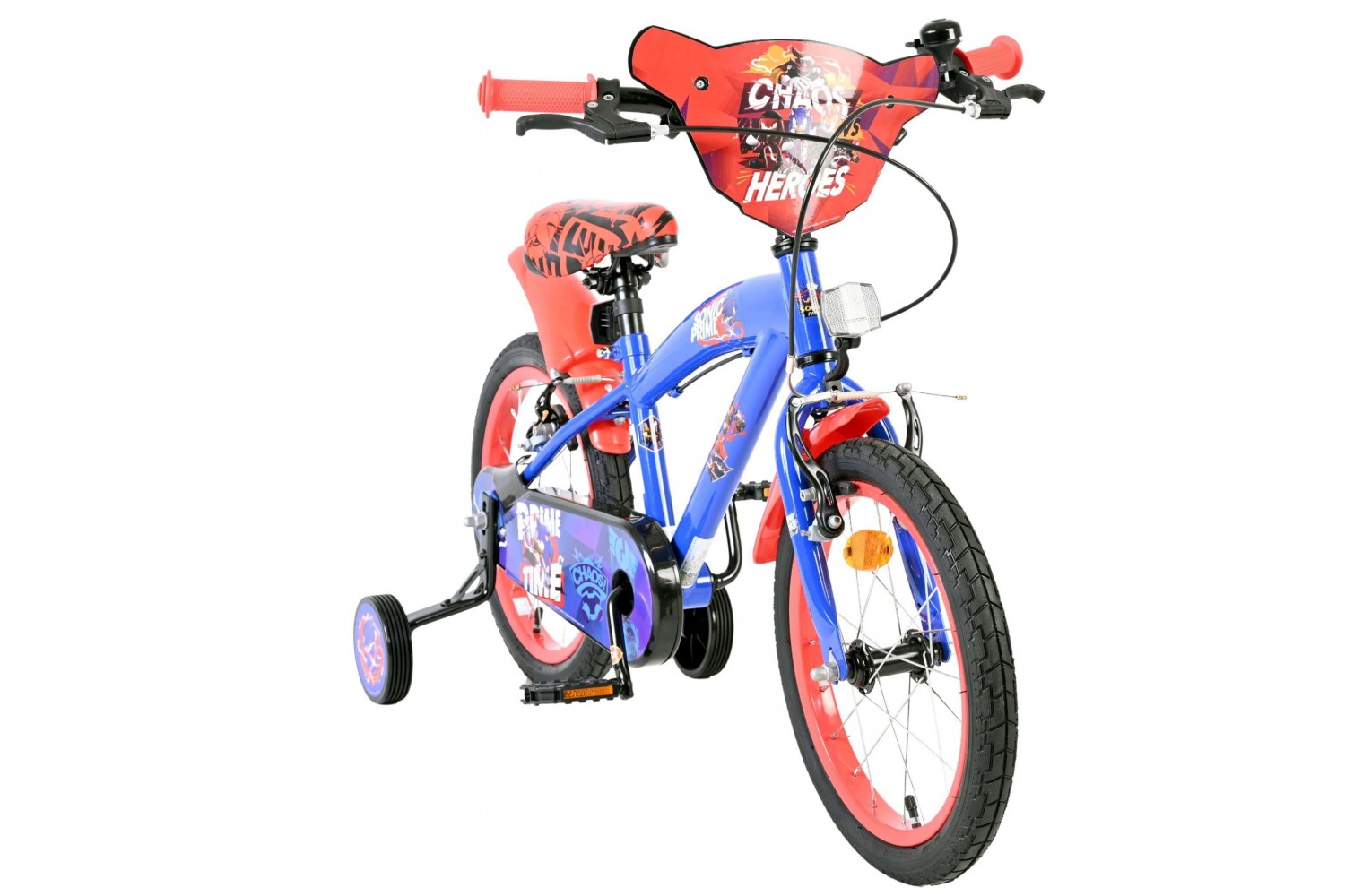 Sonic Kinderfiets Jongens 16 inch Blauw | 2 Handremmen (Geen terugtraprem) Sonic Kinderfiets Jongens 16 inch Blauw | 2 Handremmen (Geen terugtraprem)