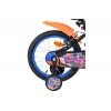 Hot Wheels Kinderfiets Jongens 16 inch Zwart Oranje Blauw | Twee Handremmen