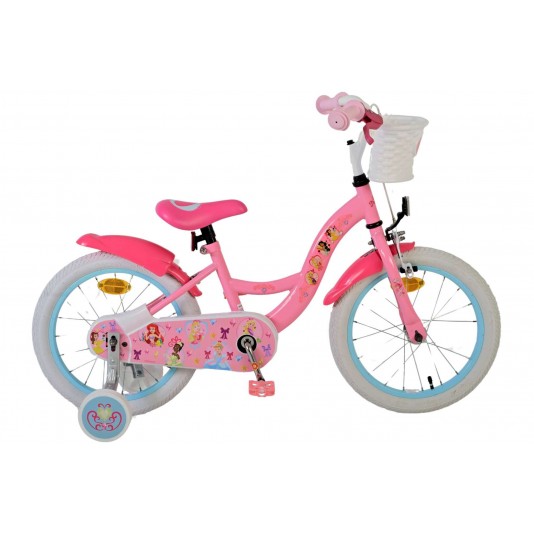 Disney Princess Meisjesfiets 16 inch Roze | 2 Handremmen (geen terugtraprem)