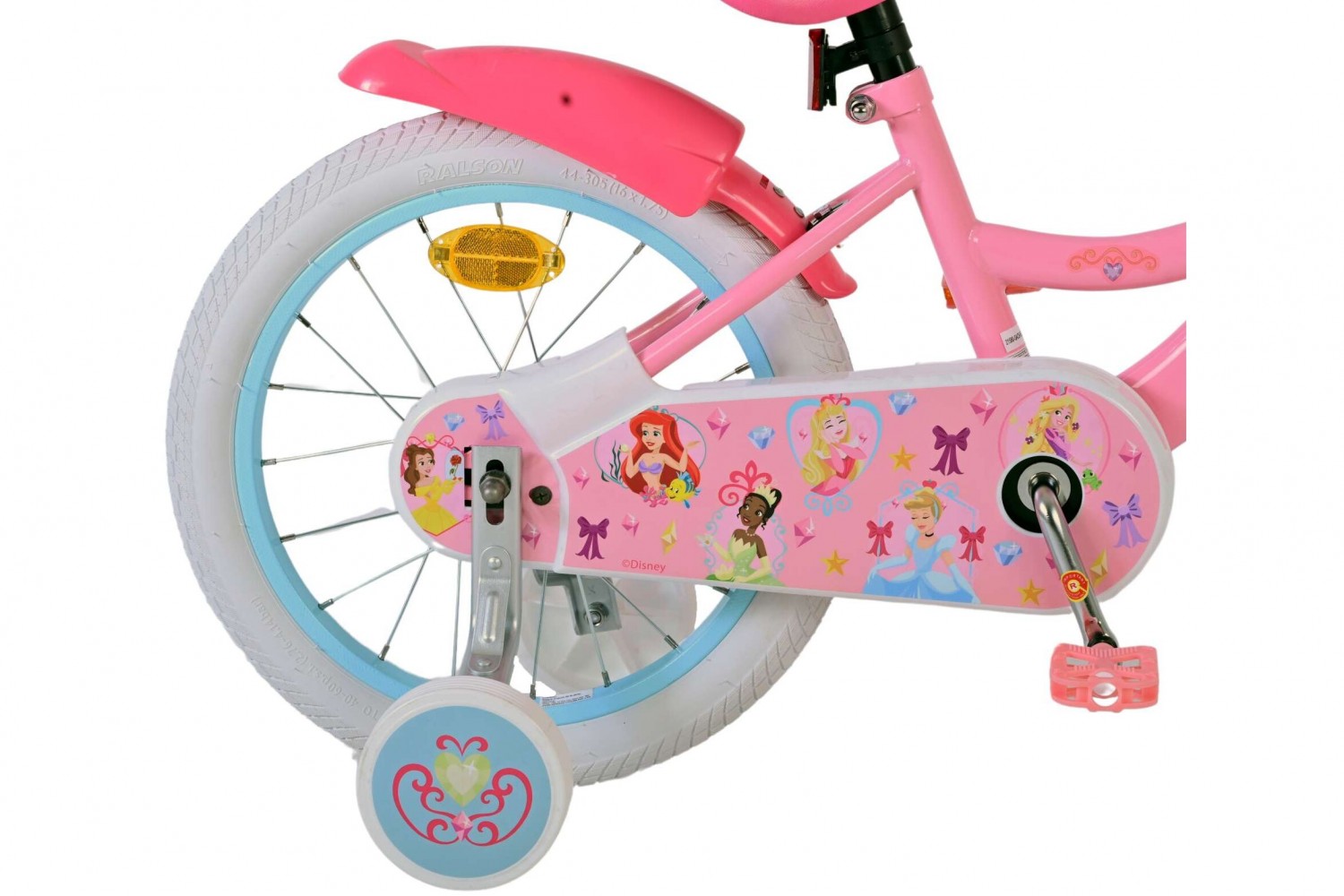 Disney Princess Meisjesfiets 16 inch Roze | 2 handremmen Disney Princess Meisjesfiets 16 inch Roze | 2 handremmen
