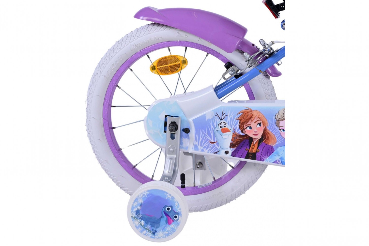Disney Frozen 2 Kinderfiets Meisjes 16 inch Blauw Paars