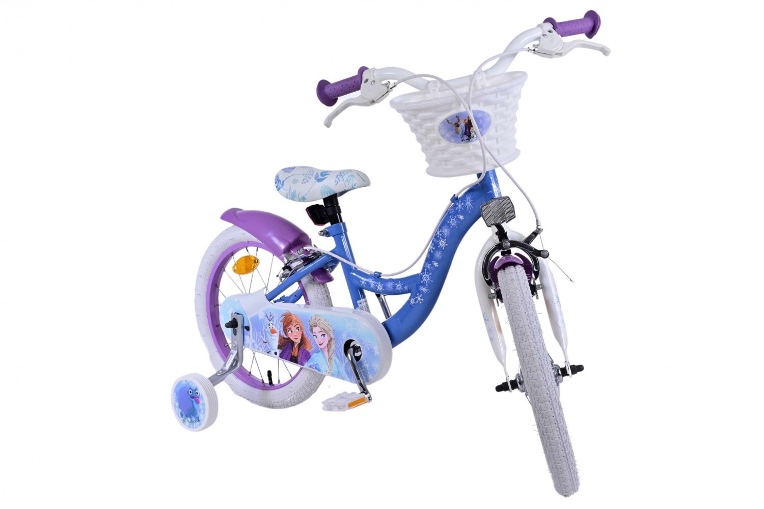 Disney Frozen 2 Kinderfiets Meisjes 16 inch Blauw Paars
