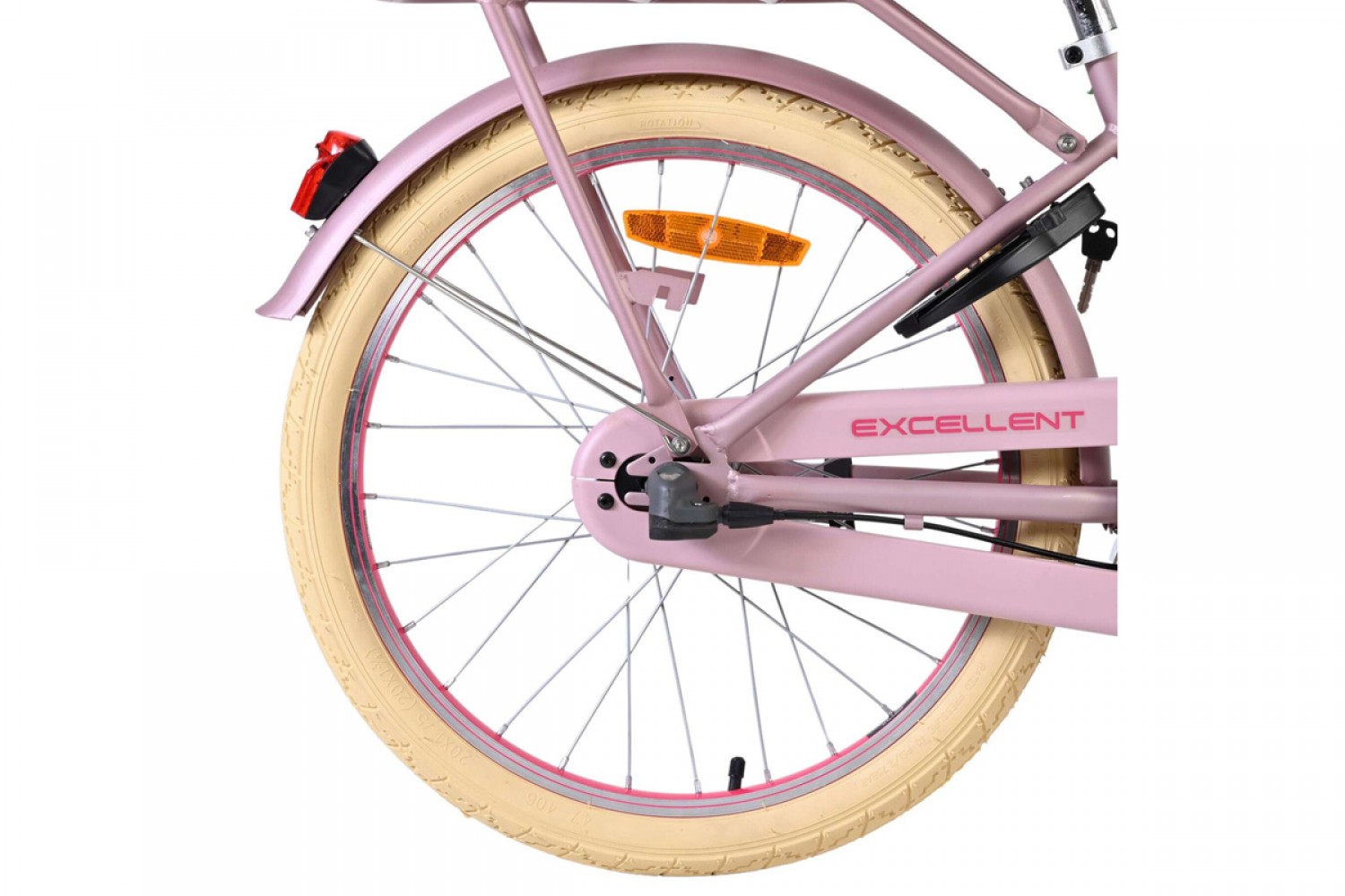 Volare Excellent Kinderfiets Meisjes 20 inch Mat Roze 3 versnellingen