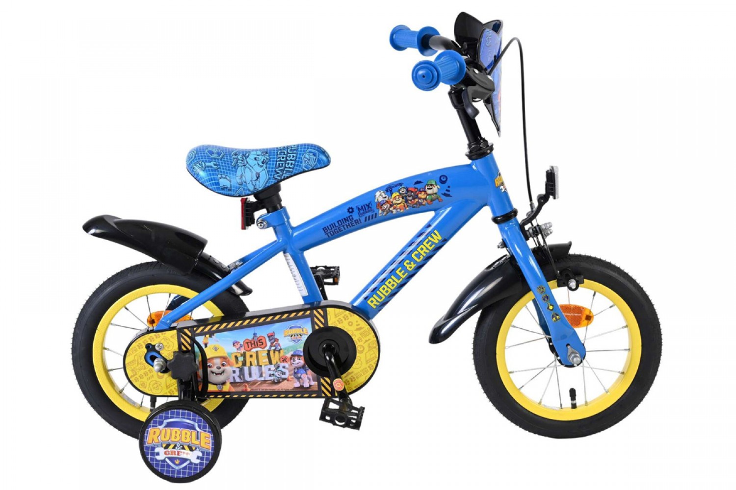 Rubble & Crew Kinderfiets Jongens 12 inch Blauw