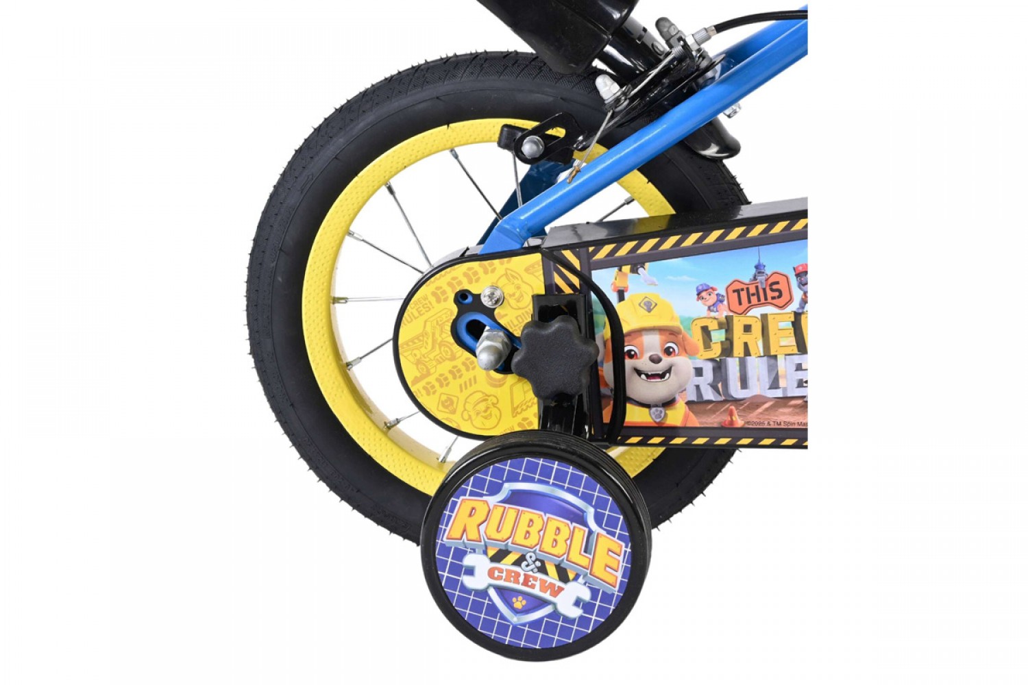 Rubble & Crew Kinderfiets Jongens 12 inch Blauw | Twee Handremmen