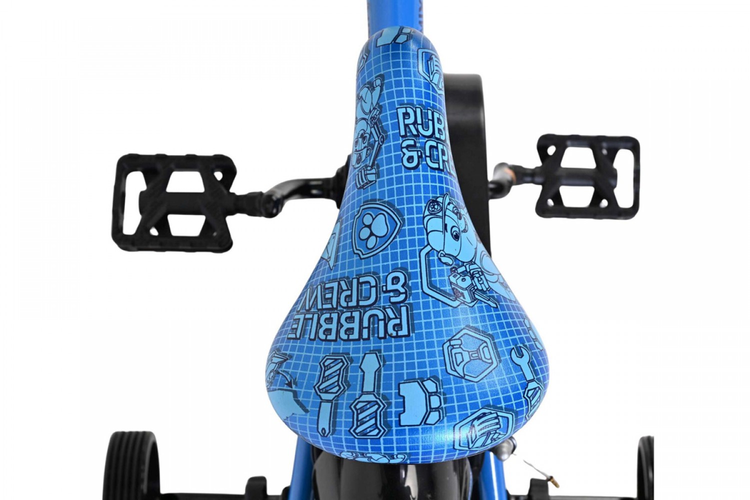Rubble & Crew Kinderfiets Jongens 12 inch Blauw | Twee Handremmen