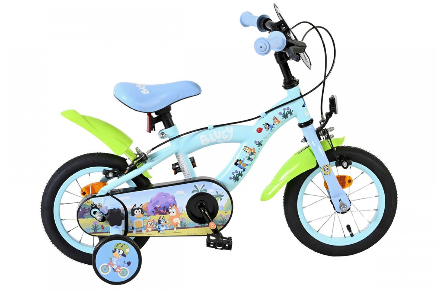 Bluey Kinderfiets 12 inch Lichtblauw | Twee Handremmen