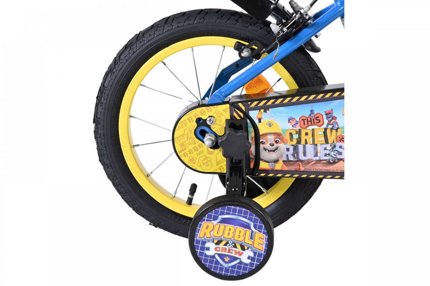 Rubble & Crew Kinderfiets Jongens 14 inch Blauw | Twee Handremmen