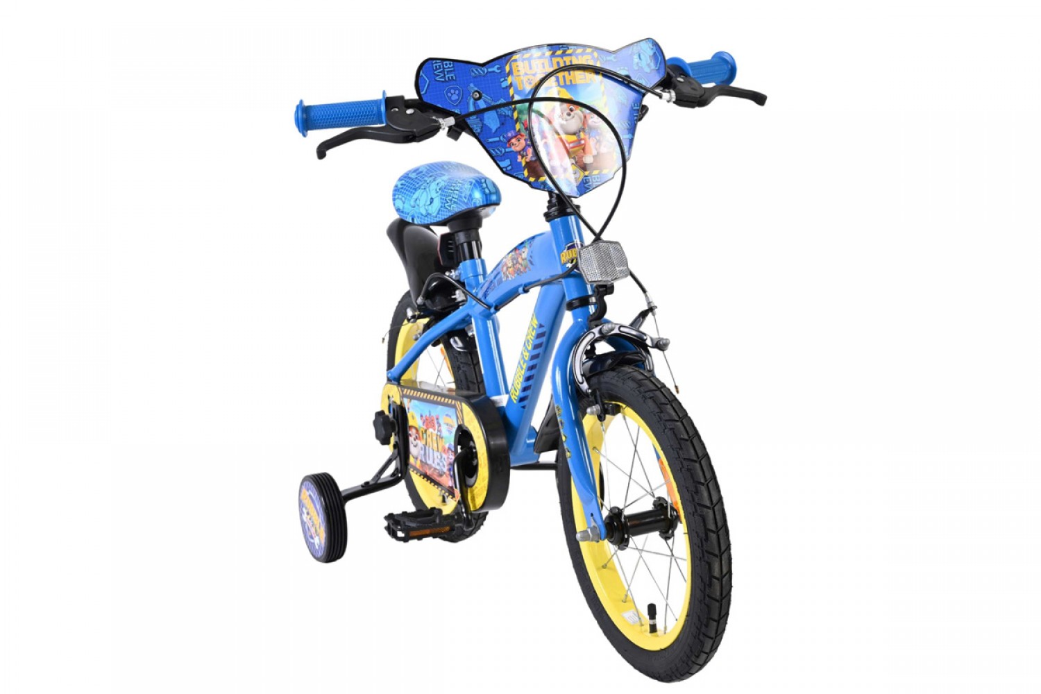 Rubble & Crew Kinderfiets Jongens 14 inch Blauw | Twee Handremmen