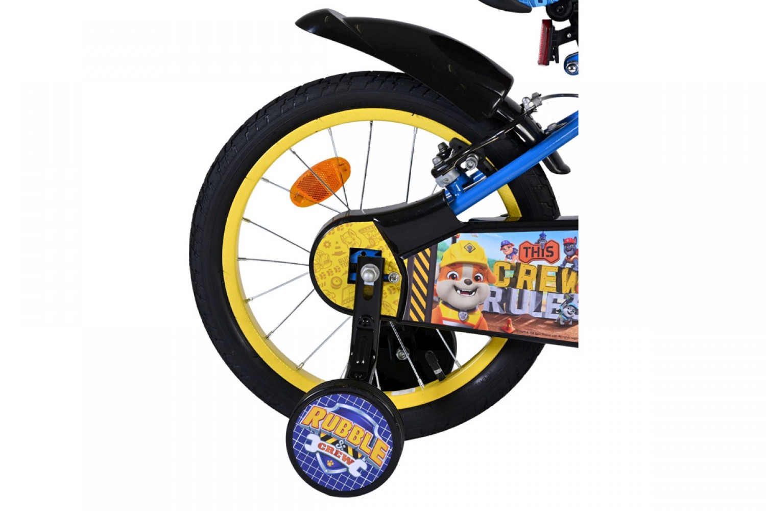 Rubble & Crew Kinderfiets Jongens 16 inch Blauw | Twee Handremmen