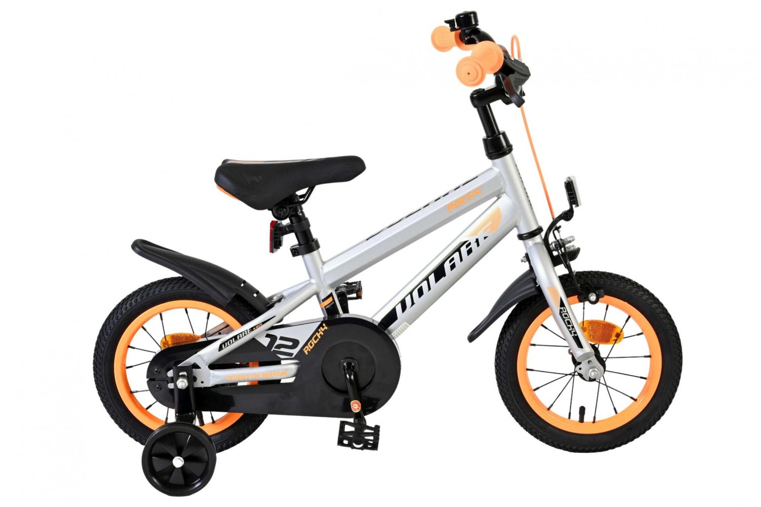 Volare Rocky Kinderfiets 12 inch Jongens Grijs