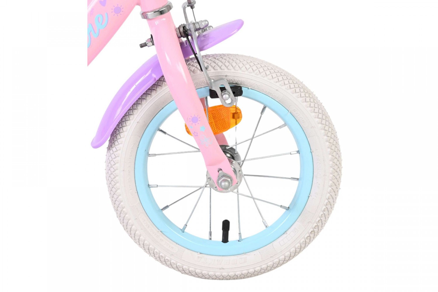 Volare Olivia Kinderfiets Meisjes 12 inch Roze | Twee Handremmen