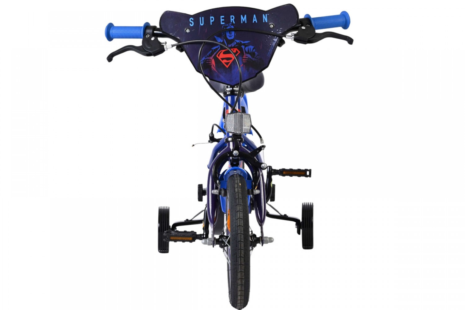 Superman Kinderfiets Jongens 12 inch Blauw | Twee Handremmen