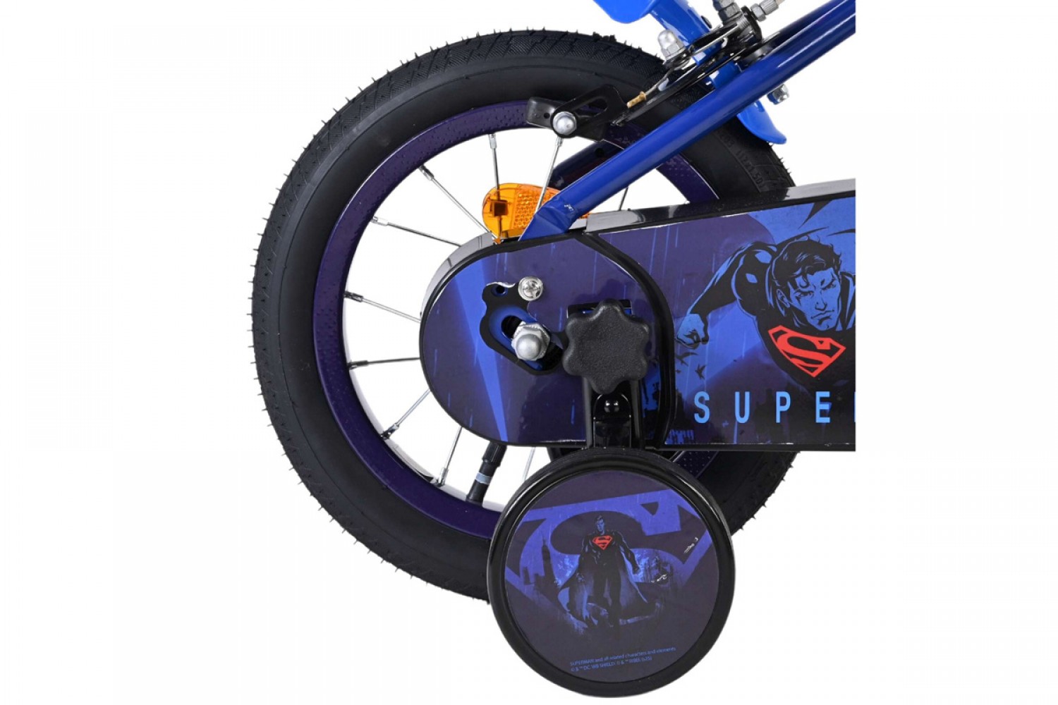 Superman Kinderfiets Jongens 12 inch Blauw | Twee Handremmen