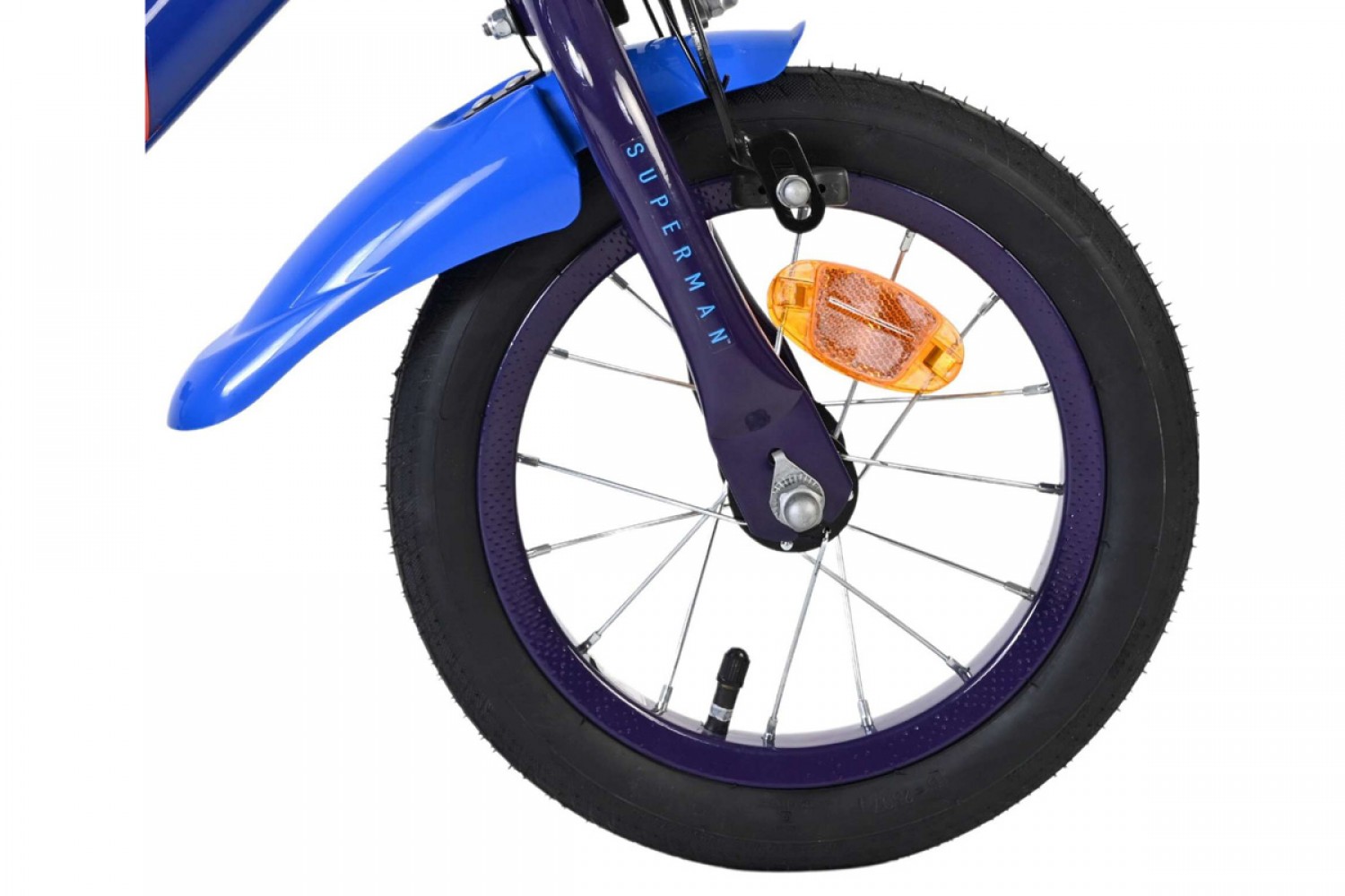 Superman Kinderfiets Jongens 12 inch Blauw | Twee Handremmen