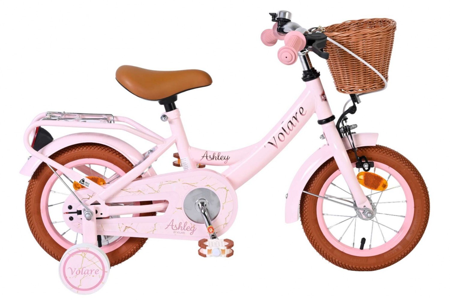 Volare Ashley Kinderfiets Meisjes 12 inch Roze