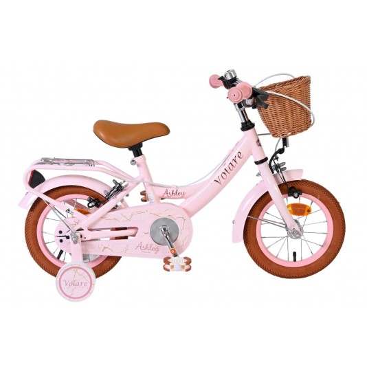Volare Ashley Kinderfiets Meisjes 12 inch Roze | 2 Handremmen (Geen terugtraprem)