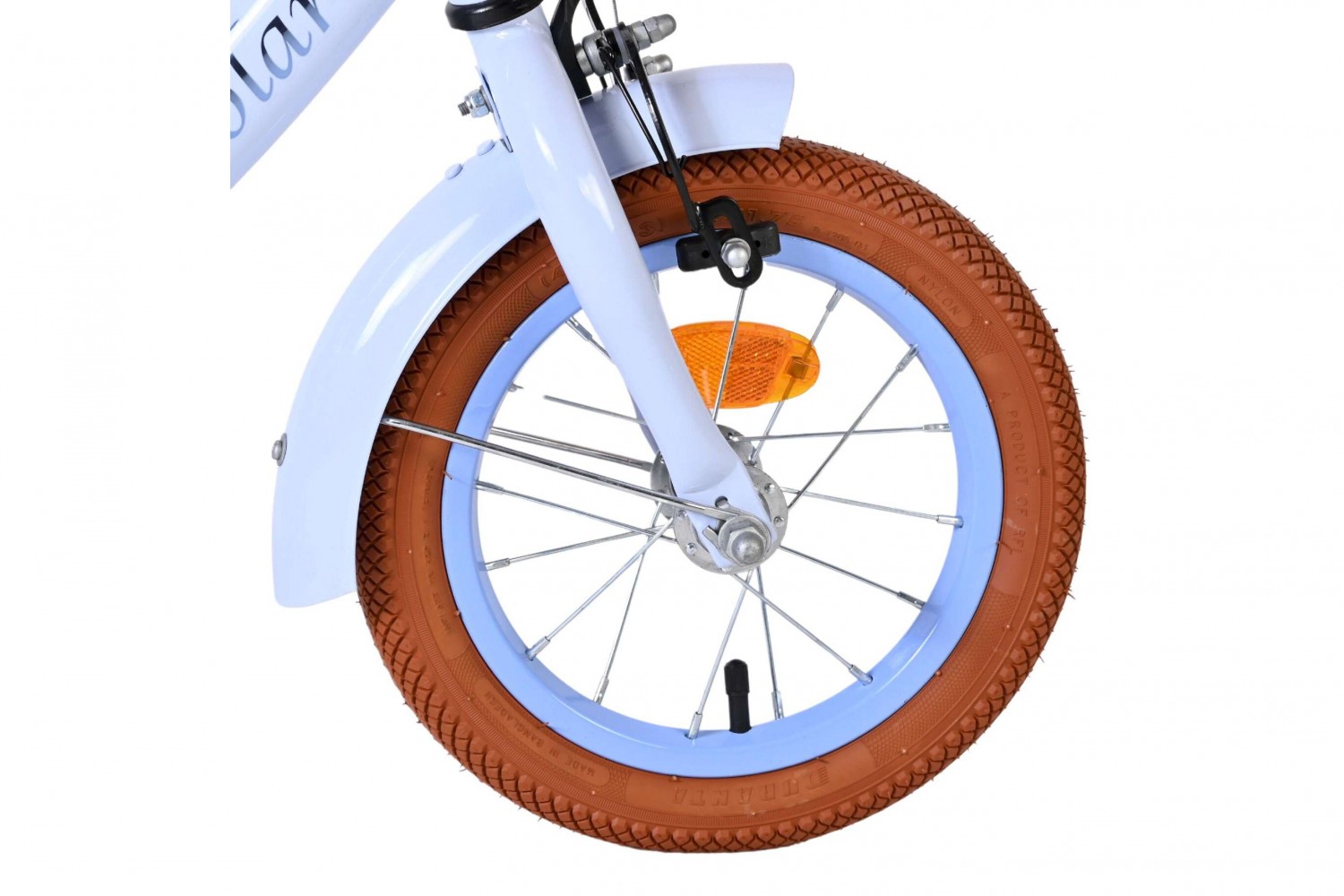 Volare Ashley Kinderfiets Meisjes 12 inch Pastel Blauw | 2 Handremmen (Geen terugtraprem)