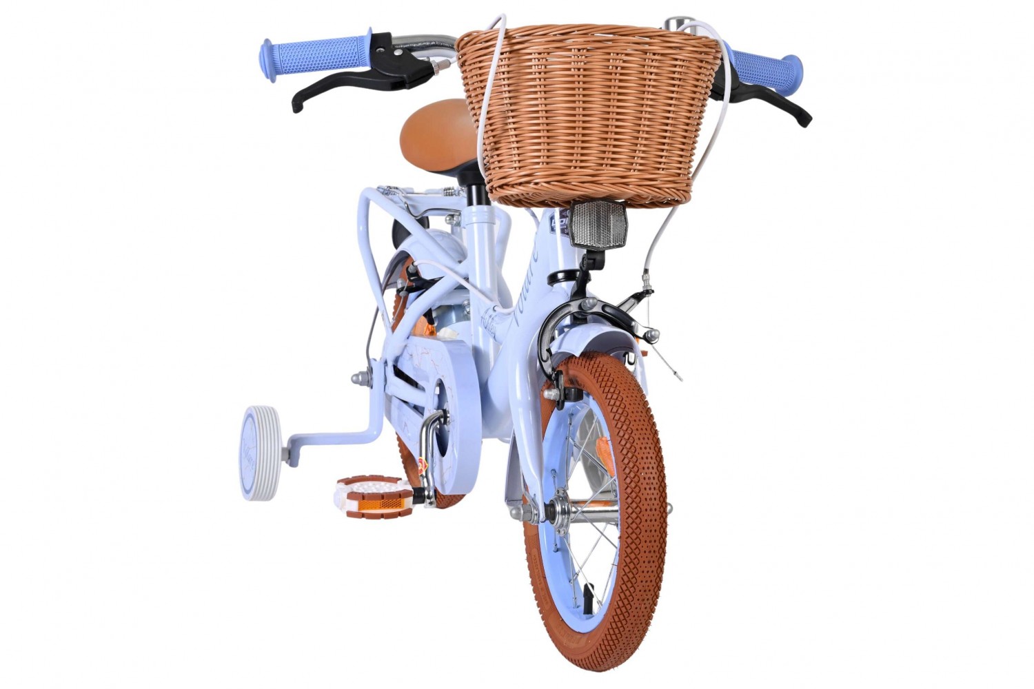 Volare Ashley Kinderfiets Meisjes 12 inch Pastel Blauw | 2 Handremmen (Geen terugtraprem)