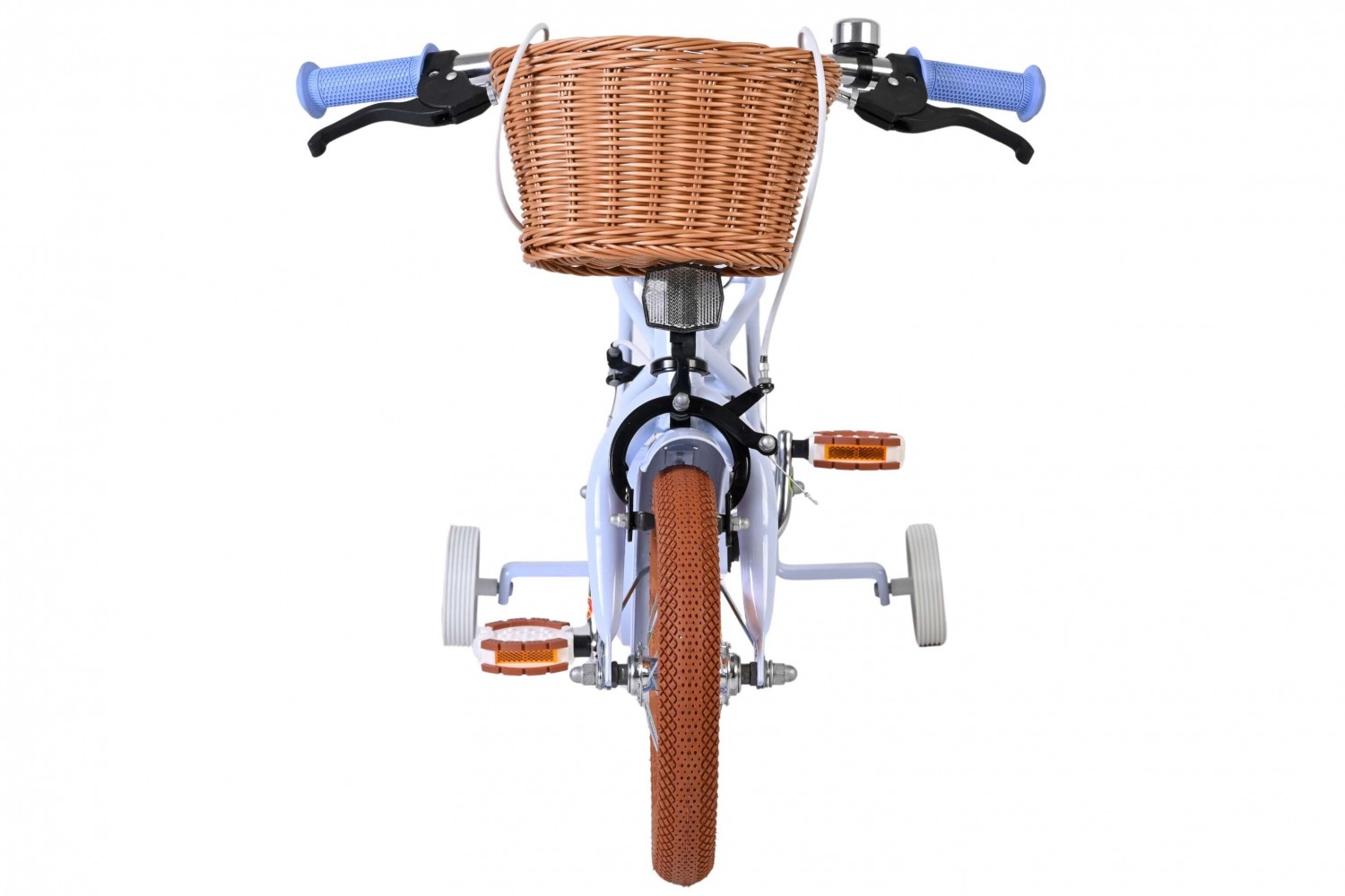 Volare Ashley Kinderfiets Meisjes 12 inch Pastel Blauw | 2 Handremmen (Geen terugtraprem)