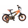 Volare Strike Kinderfiets Jongens 12 inch Zwart Oranje | Twee Handremmen