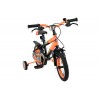 Volare Strike Kinderfiets Jongens 12 inch Zwart Oranje | Twee Handremmen