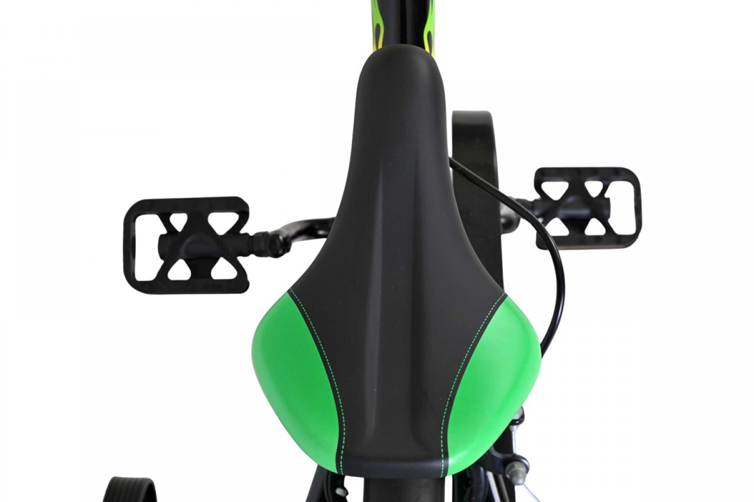 Volare Strike Kinderfiets Jongens 12 inch Zwart Groen | Twee Handremmen