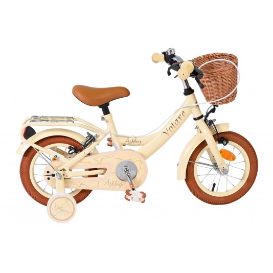 Volare Ashley Kinderfiets Meisjes 12 inch Creme | 2 Handremmen (Geen terugtraprem)