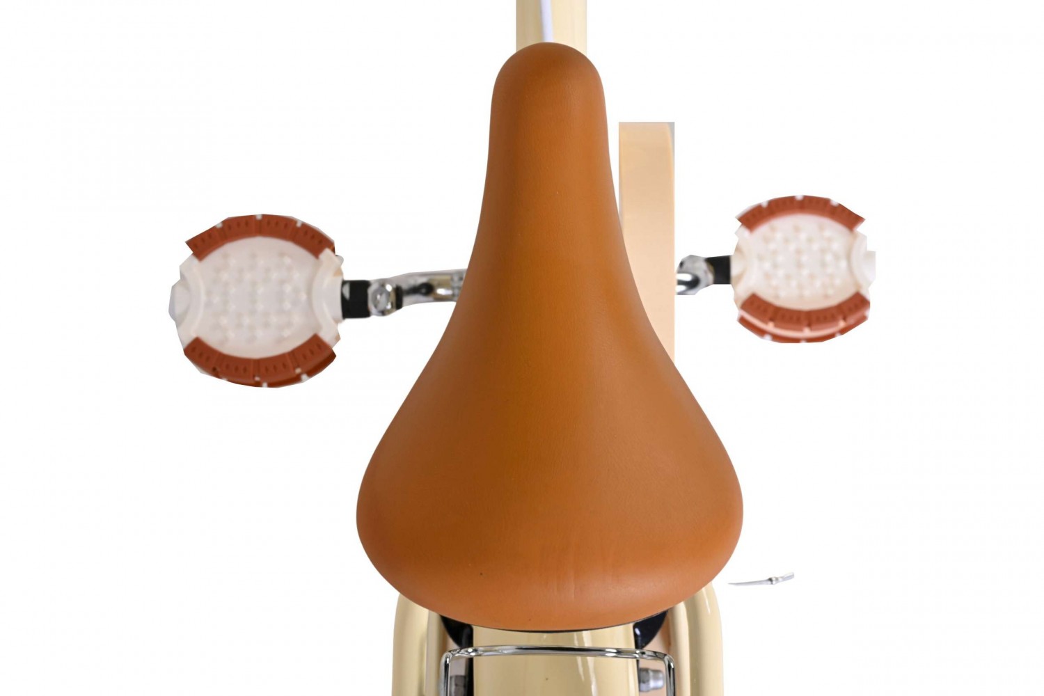 Volare Ashley Kinderfiets Meisjes 12 inch Creme | 2 Handremmen (Geen terugtraprem)