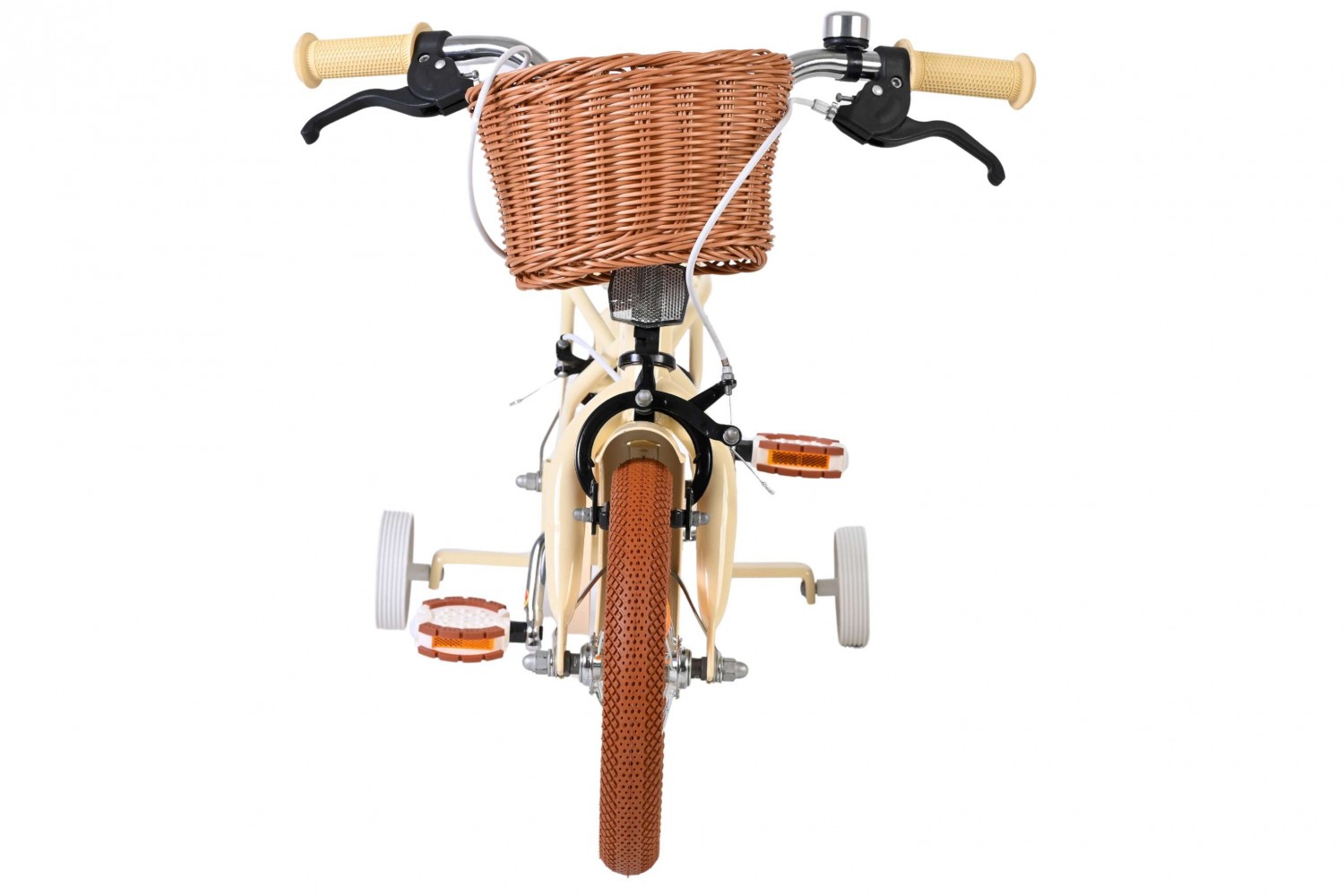 Volare Ashley Kinderfiets Meisjes 12 inch Creme | 2 Handremmen (Geen terugtraprem)