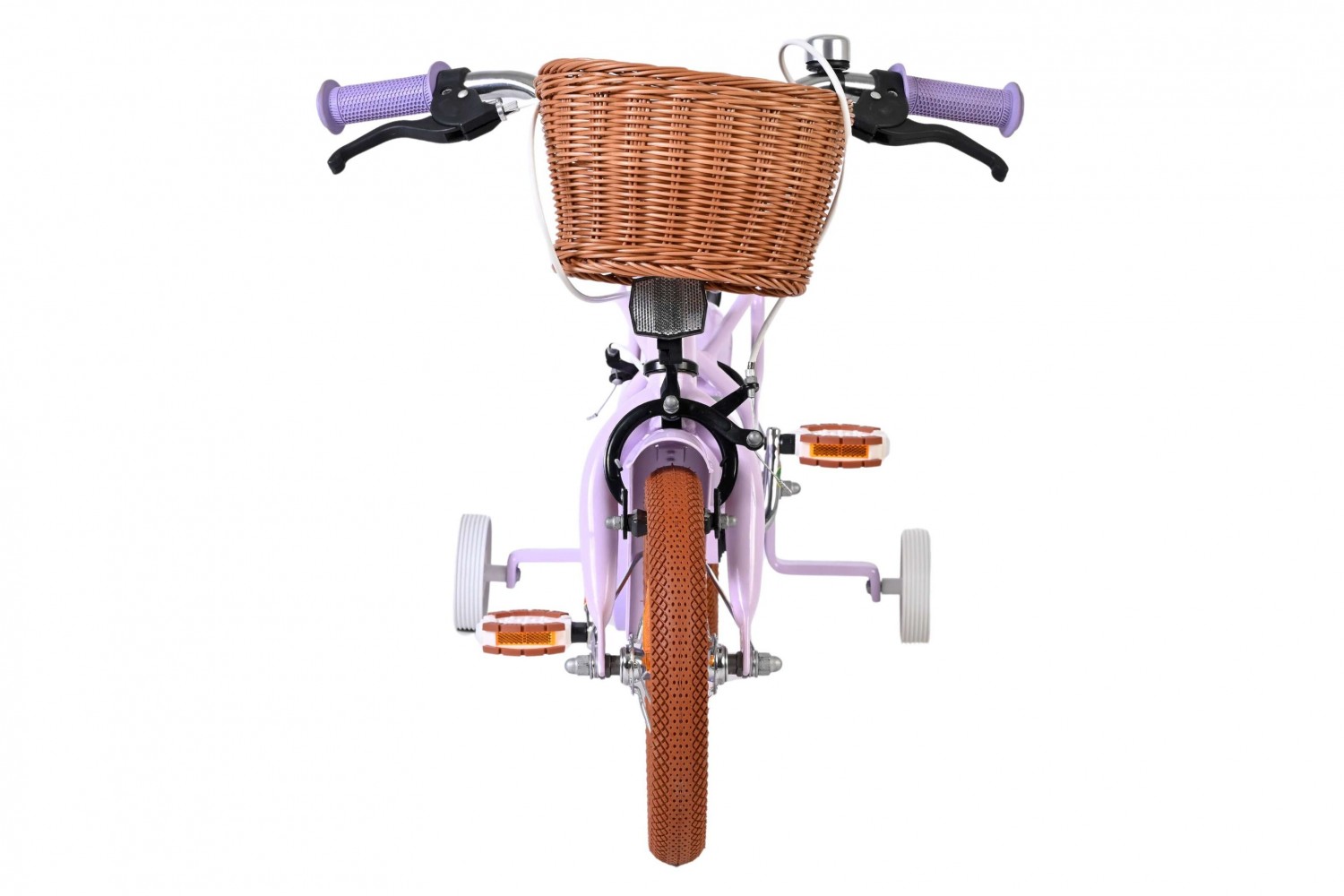 Volare Ashley Kinderfiets Meisjes 12 inch Lila | 2 Handremmen (Geen terugtraprem)