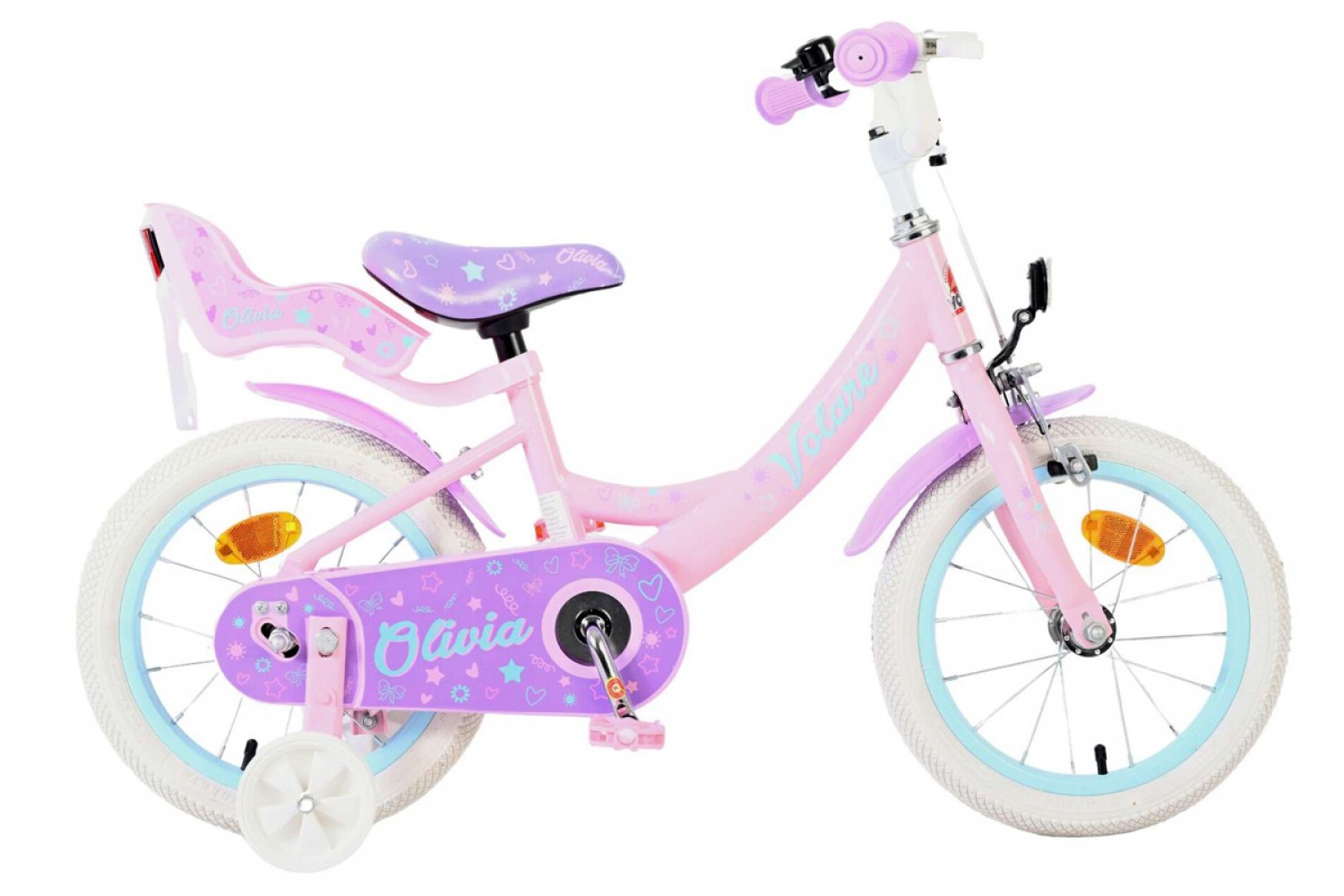 Volare Olivia Kinderfiets Meisjes 14 inch Roze