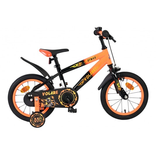 Volare Strike Kinderfiets Jongens 14 inch Zwart Oranje