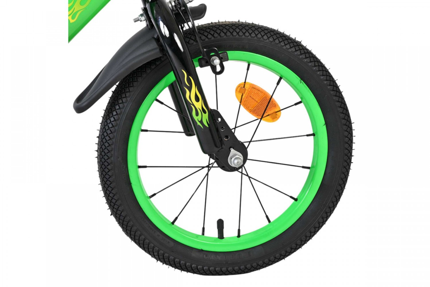 Volare Strike Kinderfiets Jongens 14 inch Zwart Groen