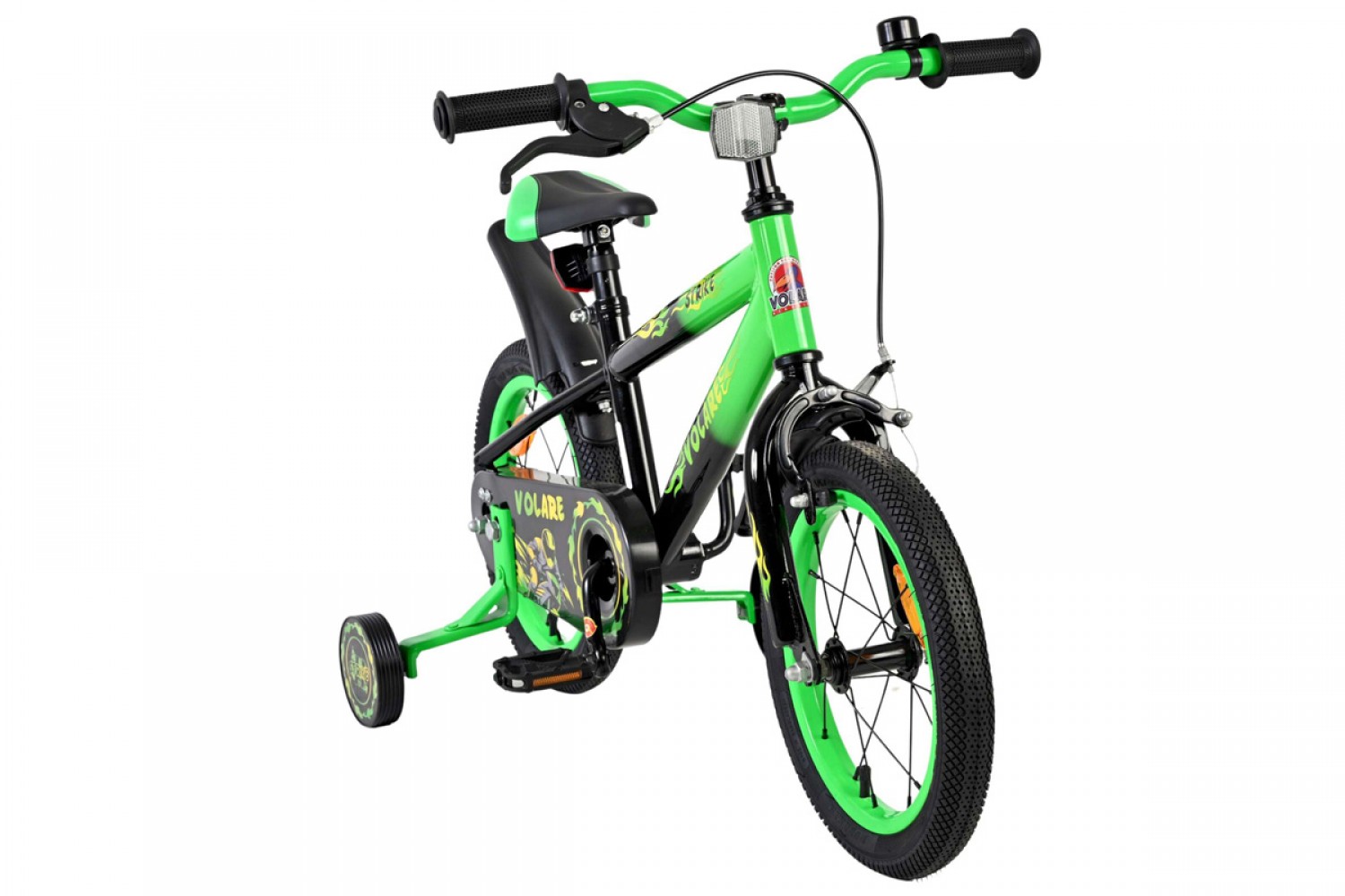 Volare Strike Kinderfiets Jongens 14 inch Zwart Groen