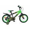Volare Strike Kinderfiets Jongens 14 inch Zwart Groen | Twee Handremmen