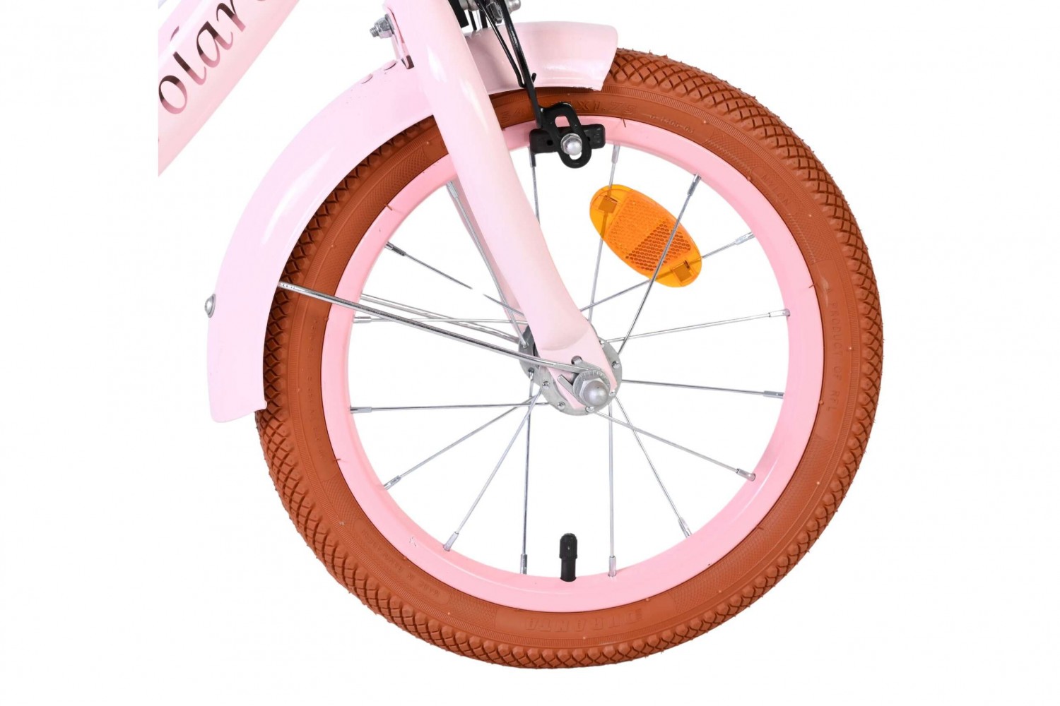 Volare Ashley Kinderfiets Meisjes 14 inch Roze | 2 Handremmen (Geen terugtraprem)