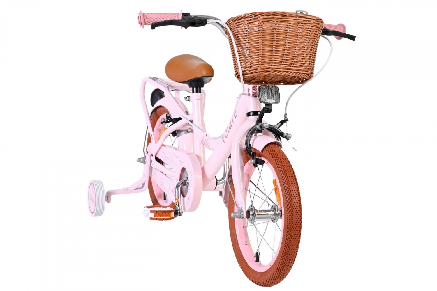 Volare Ashley Kinderfiets Meisjes 14 inch Roze | 2 Handremmen (Geen terugtraprem)