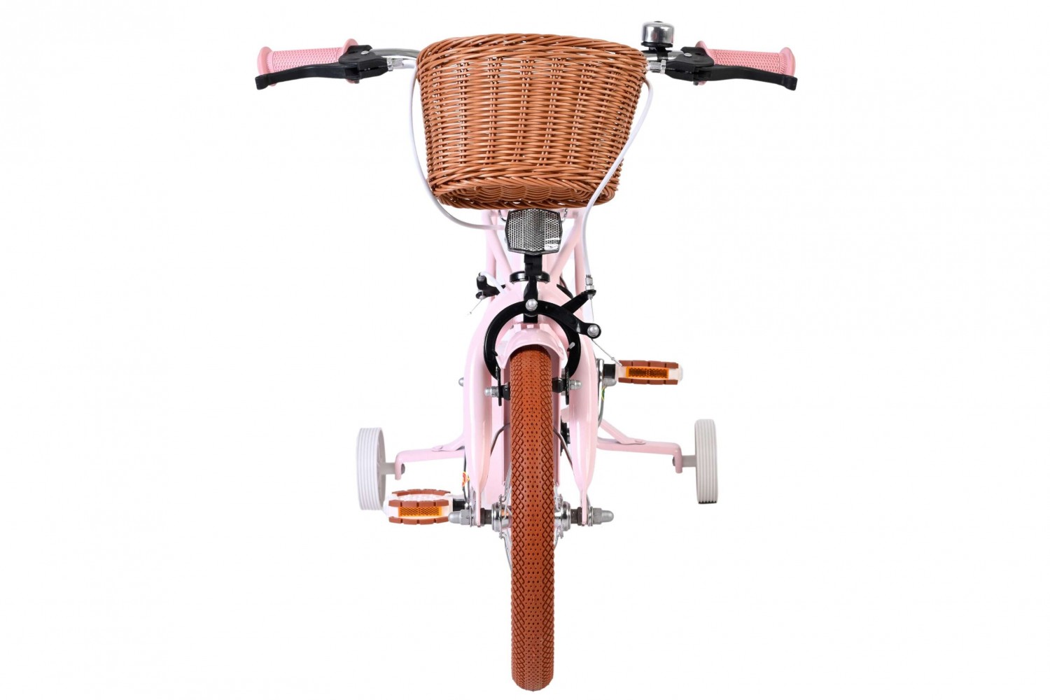 Volare Ashley Kinderfiets Meisjes 14 inch Roze | 2 Handremmen (Geen terugtraprem)
