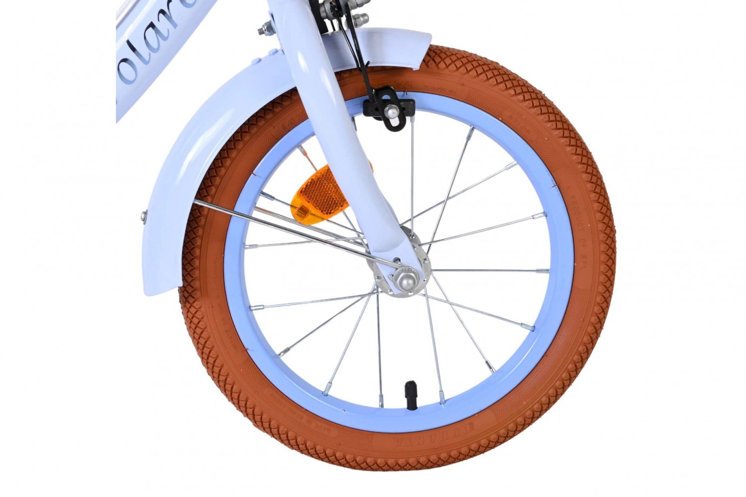 Volare Ashley Kinderfiets Meisjes 14 inch Pastel Blauw | 2 Handremmen (Geen terugtraprem)