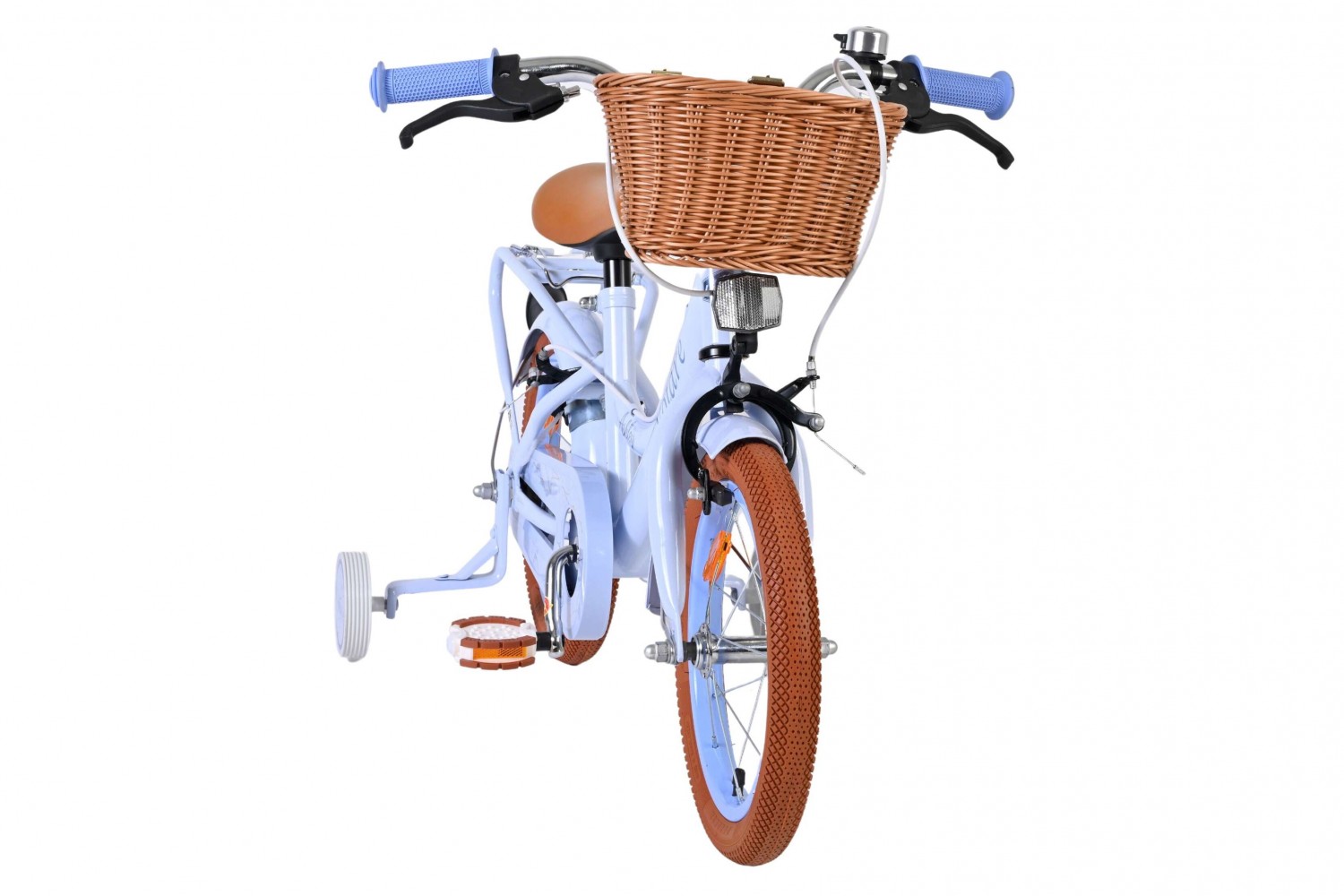 Volare Ashley Kinderfiets Meisjes 14 inch Pastel Blauw | 2 Handremmen (Geen terugtraprem)
