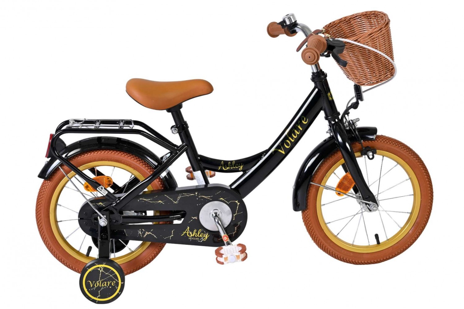 Volare Ashley Kinderfiets Meisjes 14 inch Zwart
