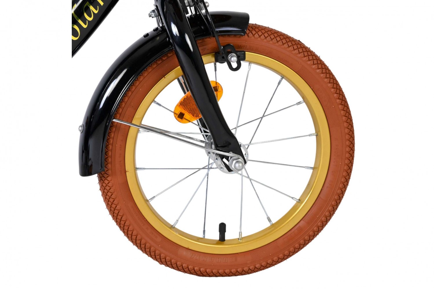 Volare Ashley Kinderfiets Meisjes 14 inch Zwart | 2 Handremmen (Geen terugtraprem)
