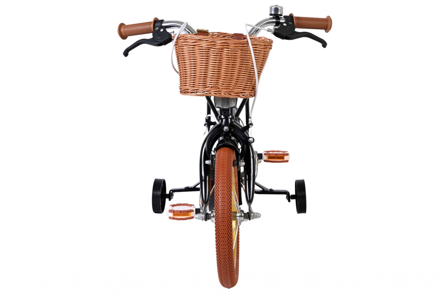 Volare Ashley Kinderfiets Meisjes 14 inch Zwart | 2 Handremmen (Geen terugtraprem)