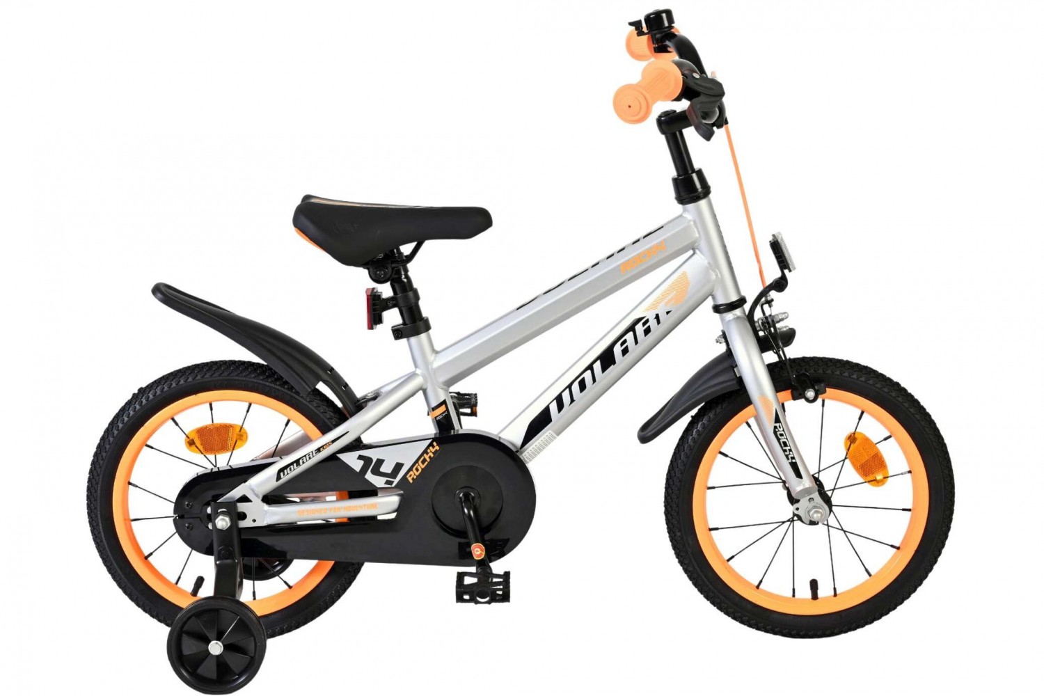 Volare Rocky Kinderfiets 14 inch Jongens Grijs Volare Rocky Kinderfiets 14 inch Jongens Grijs