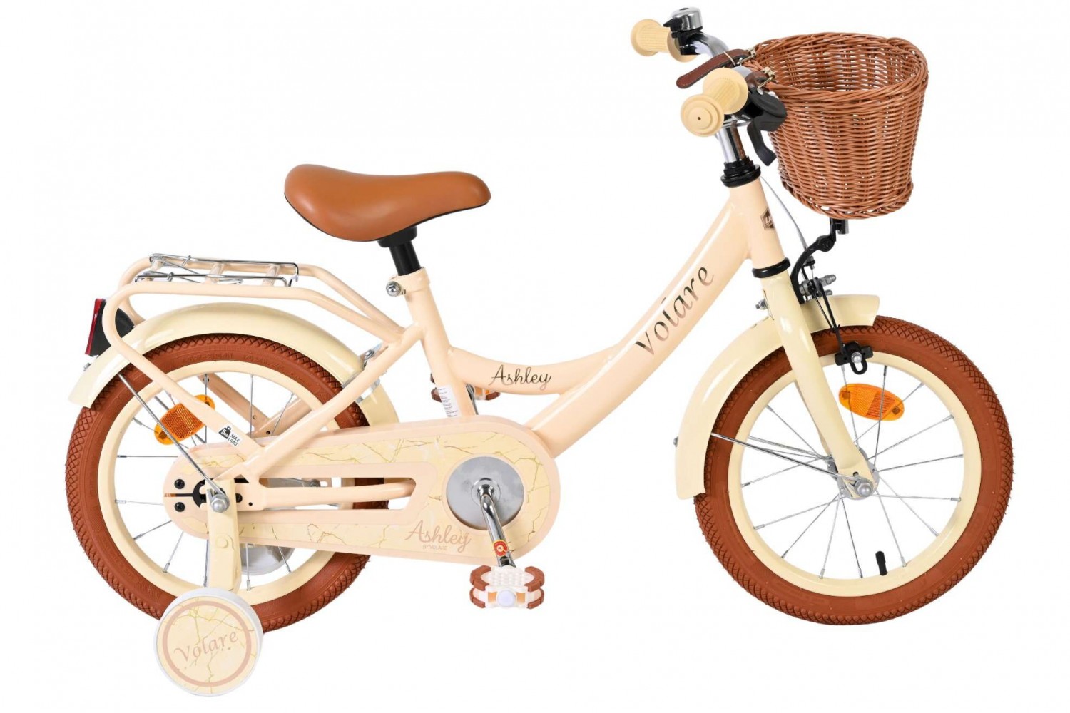Volare Ashley Kinderfiets Meisjes 14 inch Creme