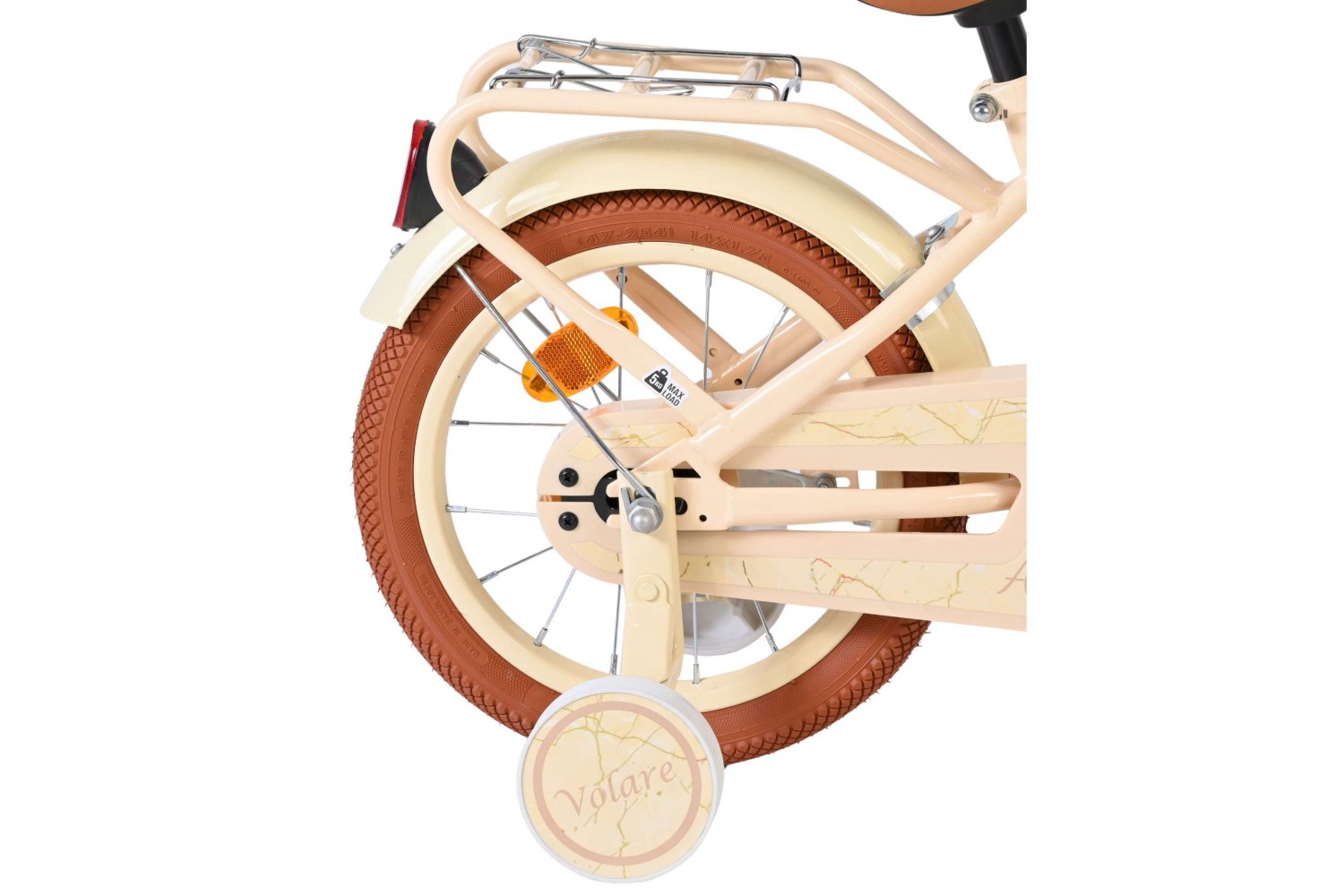 Volare Ashley Kinderfiets Meisjes 14 inch Creme