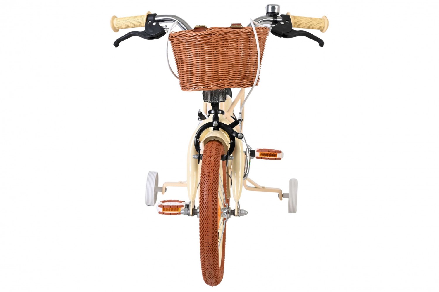 Volare Ashley Kinderfiets Meisjes 14 inch Creme | 2 Handremmen (Geen terugtraprem)