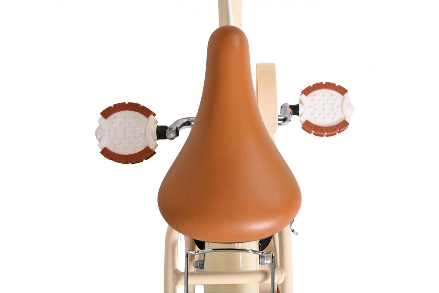 Volare Ashley Kinderfiets Meisjes 14 inch Creme | 2 Handremmen (Geen terugtraprem)