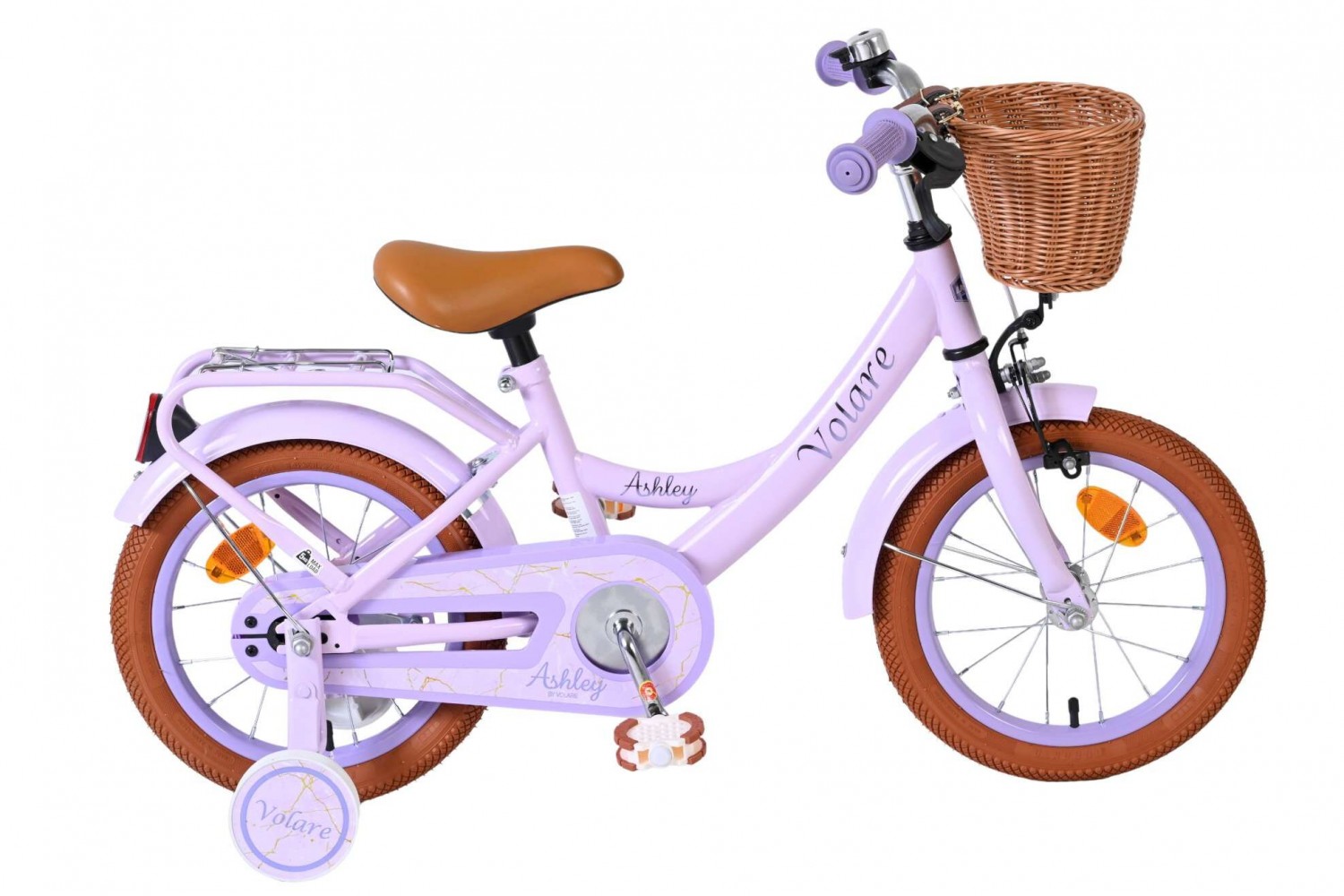 Volare Ashley Kinderfiets Meisjes 14 inch Lila